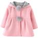 TMEOG Baby Girls Rabbit Ears Cloak Hooded Winter Coat - Pink (9-12 Months) - Buy Online on SooperMarket.com