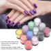 12 Colors Acrylic Powder Set - Crystal Nail Art Decoration for Studios & Home | Builder Manicure Accessories - Buy Online on SooperMarket.com
