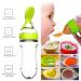 Baby Food Feeder 2 Pack Fruit Pacifier Set | 6 Silicone Pacifiers | Dispensing Spoon | Baby Feeding Set in Green - Buy Online on SooperMarket.com