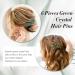inSowni 7 Pieces Vintage Proms Bridal Wedding Glitter Emerald Green Rhinestone Crystal Gold Metal Hair Side Combs Slides U-shaped Hair Pins Accessories for Women Flower Girls Brides Bridesmaids - Buy Online on SooperMarket.com