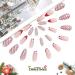Vatocu Christmas False Nails - Short Red Press on Nails with Snowflakes, Elk, and Snowman Designs - 24pcs for Women and Girls - Buy Online on SooperMarket.com