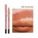 Long Lasting Waterproof Lip Liner Pencil | Non-Fade, Non-Dry, High Pigmented | 12 Hour Wear | Matte Finish | Professional Lip Makeup - 02 UNTAMABLE - Buy Online on SooperMarket.com