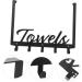 Cabilock 1 Set Hook up Over Door Clothes Hanger Rack Over Door Towel Hook Door Row Hook Storage Hat Hook - Buy Online on SooperMarket.com