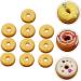 Uonlytech 20 Pcs Donut Decoration Blush Decor Bling Decor Lovely Ornament Child Accessories Earth Tones - Buy Online on SooperMarket.com