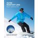 ZIONOR X10 Ski Snowboard Goggles - OTG Anti-fog UV Protection | VLT 17% Black Frame Black Lens - Buy Online on SooperMarket.com