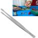 Flat Tweezers for PCB Soldering & Arc Welding | Alloyed Steel Long Handle Straight & Curved Design - Buy Online on SooperMarket.com