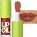 Plumping Lip Oil Lip Gloss Crystal Jelly Lip Care Oil Moisturizing Lip Gloss Long Lasting Lip Balm Liquid Lipsticks High-Shine Plumps Hydrating Nourishing Smooth lightweight Texture (8#)