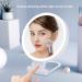 Ruuizksa 10X Magnifying Makeup Mirror with Lights and Magnification 3 Colors Desktop LED Mirror and Vanity Mirror for Travel - Buy Online on SooperMarket.com