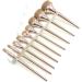 Evvmnaks 9 Pieces Gold Oval Makeup Brushes Set Trace Makeup Brushes Set Eyeshadow Brushes - Buy Online on SooperMarket.com