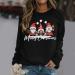 Women's Christmas Sweatshirt Snowman Penguin Print O-Neck Raglan Pullover Comfy Warm Xmas Jumper - Buy Online on SooperMarket.com