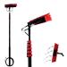 Window Cleaning Pole Extendable Cleaning Equipment Water Fed Pole Kit for Roof Photovoltaic Panel Telescopic Cleaning Brush 55cm Brush Head 6M/21FT