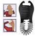 Xiton Flexible Plastic Hair Comb & Banana Clip - Stylish Ponytail Tool for Women & Girls - Perfect for DIY Hairstyles (Black) - Buy Online on SooperMarket.com
