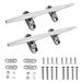 SHENGHUISS 2,4 Pack 8 inch Boat Dock Open Base Cleat Marine Stainless Steel 316 Deck Rope Cleats with Fasteners 2 Pack- 8 inch