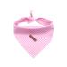lionet paws Bandana for Dog Headscarves Dog Scarf Triangular Scarf for Small Medium and Large Dogs S (Pack of 1) Pink Checkered