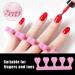 50pcs Soft Foam Toe Separators & Finger Dividers - Pink | Nail Art Manicure Pedicure Tools - Buy Online on SooperMarket.com