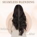 KooKaStyle Dark Brown 20 Inch Long Wavy Clip-in Hair Extensions for Women - 4pcs Thick Hairpiece for Full Head - Buy Online on SooperMarket.com