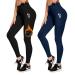 ActinPut Thermo Leggings Women Feded Thermoleggins High Waist Thermo Iron Winter Warme Sportleggins Pantyhose Yoga pants running pants with bags black+blue L-XL