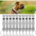 Premium Pet Training Pipe - 10 Adjustable Stainless Steel Dog Whistles | Stop Barking with Sound Waves | Multi-Function Keychain - Buy Online on SooperMarket.com