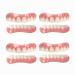 CAILING Sets Instant Veneers Dentures Teeth Whitening Kit for Sensitive Snap Covering Missing Denture Filling Temporary Tooth 1.0 Count 4 Pairs