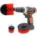 3pcs 3 Colors Drill Brush Replacement Power Scrubber Brush Electric Drill Kit for Bathroom Surfaces Tub Kitchen Shower and Sinks (Red) - Buy Online on SooperMarket.com