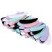 BTYMS 200 Pcs Disposable Mini Cosmetic Spatula Multi Colored Mask Spatula Plastic Waxing Spatulas Mask Scoops for Mixing and Sampling Multi Color 200