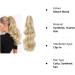 Silk-co 18inch Bleach Blond Long Curly Ponytail Extensions Claw on Synthetic Clip in Hairpiece Pony Tail Extension 18inch (Pack of 1) Bleach Blond - Buy Online on SooperMarket.com