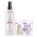 BOLD UNIQ Purple Hair Mask For Blonde, Platinum, Bleached, Silver, Gray, Ash and Brassy Hair & Coconut Heat Protectant Spray - Remove Yellow Tones and Protect Hair from Thermal Heat Up To 450