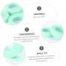 DOITOOL 10 Rolls Eyelash Tape - Non-Woven Grafting Supply for Makeup Beauty Salons & Lash Extensions - 900x1.1cm Green Duct Tape - Buy Online on SooperMarket.com