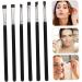 Baluue 6pcs Flat Eyebrow Brush Eyeliner Brush Eye Makeup Brush Eyebrow Makeup Brush Black Artificial Fiber - Buy Online on SooperMarket.com
