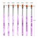 Professional 7-Part Nail Art Brush Set with Nail Shaver - Perfect for Gel & Acrylic Nail Designs - Buy Online on SooperMarket.com
