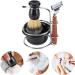 Garosa 4-in-1 Stainless Steel Shaving Kit | Professional Wet Shaving Set for Men | Beard Razor Brush & Bowl Included - Buy Online on SooperMarket.com