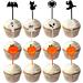 Halloween Cupcake Toppers Set of 10 Cake Decorating Toothbrush Ornaments for Home Birthday Holiday Gift Supplies Halloween Cupcake Toppers Plastic 10 Halloween - Buy Online on SooperMarket.com
