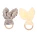 Vaguelly 2 pieces of cuddly towel portable bite ring safety ceiling comfortable bite ring practical towel pub
