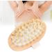 Natural Wooden Massage Brush for Body & Scalp - Exfoliating Body Wash & Hair Care Essentials - Buy Online on SooperMarket.com