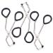 HAPINARY 3 Sets Silicone Eyelash Curler Makeup Tool Fake Lashes Makeup Supplies Lashes Tool Fake Eyelash Clamp Eyebrow Tools Mini Lash Curler Eyelash Clip Lash Curling Clips Silicone Strip 9.20X5.20X0.50CM