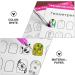 Nail Art Practice Book Beginner Manicure Training Drawing Cards Easy to Clean 12 Sheets - Buy Online on SooperMarket.com