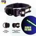 Teamwalk Premium Dog Collar - Adjustable Magnetic Handle Light Strip AirTag Bag Soft Upholstery Robust Buckle - Available in Black (L) - Shop Internationally! - Buy Online on SooperMarket.com