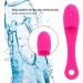 Silicone Face Cleansing Brush - Blackhead Removal & Pore Cleaner | Dark Rose Red Massage Tool - Buy Online on SooperMarket.com