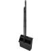 Duo-Pan Plastic Lobby Pan and Duo-Sweep Broom Combo | 36 Overall Length x 11-51/64 Width | Black - Buy Online on SooperMarket.com
