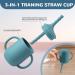 Baby Feeding Set: Silicone Bib, Suction Bowl, Spoon, Fork - Grey | Toddler Utensils for Baby Led Weaning (6 Months+) - Buy Online on SooperMarket.com