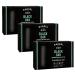 Barrel and Oak - Exfoliating Bar Soap Men's Soap Bar Natural Exfoliator Deep Cleans Pores & Removes Dead Skin Certified Sustainable Palm Oil Charcoal Powder & Olive Stone (Black Oak 6 oz 3-Pack)