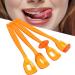 4pcs Lip Tongue Muscle Trainer - Mouth Rehabilitation & Recovery Device (Large Orange) | Improve Oral Health & Fitness - Buy Online on SooperMarket.com
