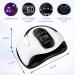 Buy UV LED Nail Lamp 168W - Quick Drying Nail Dryer with 4 Timer Settings & LCD Touch Screen - Compatible with All Gel Types (White - Buy Online on SooperMarket.com