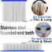 Premium 6-Part Pet Grooming Massage Comb Set for Cats & Dogs - Effective Flea Lice & Tick Removal Tools - Buy Online on SooperMarket.com