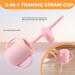 Baby Feeding Set - Silicone Bib, Suction Divided Bowl, Spoon & Fork - Toddler Utensils - Pink (6 Months) | Baby Led Weaning Supplies - Buy Online on SooperMarket.com