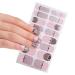 Ruarby French Tip Press on Nails Medium Almond False Nails Tips Detachable Full Cover Stick on Nails Glossy Nude False Nails