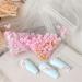 Dornail White Pink 3D Acrylic Flower Nail Charms with Pearl & Golden Caviar Beads - Nail Art DIY Decorations - Buy Online on SooperMarket.com
