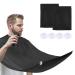 Catime 2 pieces Beard Shave apron black shaving cloak with 2 suggestions waterproof beard apron white for men black razor gifts for men