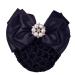 Women Hair Bun Cover Net Snood Hairnet Bowknot Barrette Hair Clip Bow Lace Flower Hair Accessories(Black)