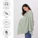 Shop Soft & Breathable Hillhill Cotton Breastfeeding Cover - Still Towel Snack Apron for Moms | Portable Nursing Gift in Blue & Greyish Green - Buy Online on SooperMarket.com